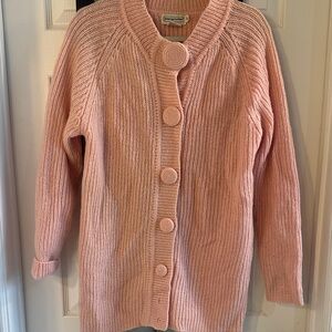 Valentines Soft Pink Knit Cardigan LG